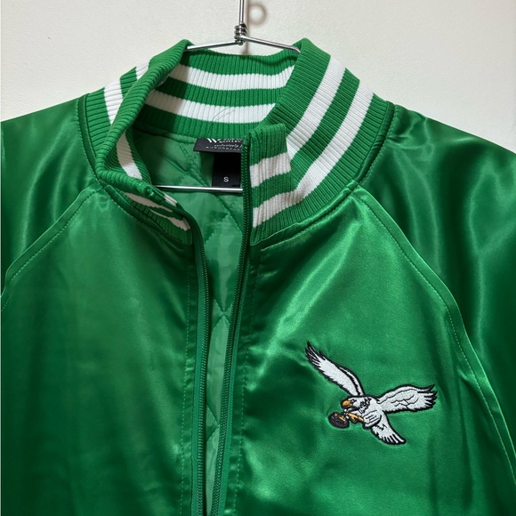 NWOT The Wild Collective x Anthropologie Philadelphia Eagles Bomber Size Small - Picture 6 of 16